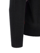 Ballantyne Classic Diamond Diamond Intarsia Cardigan Black, view 4