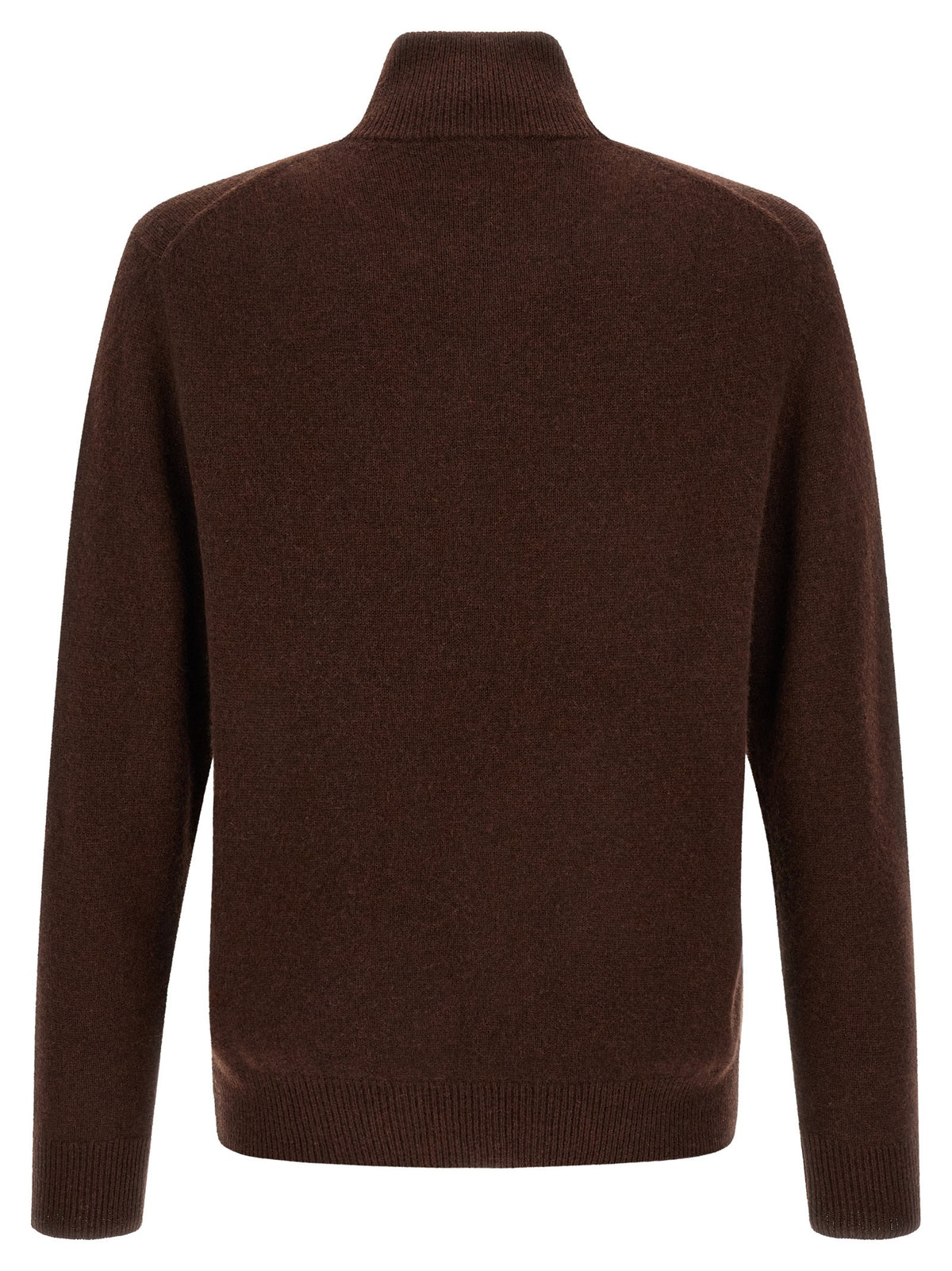 Ballantyne Classic Diamond Diamond Intarsia Cardigan Brown, view 2