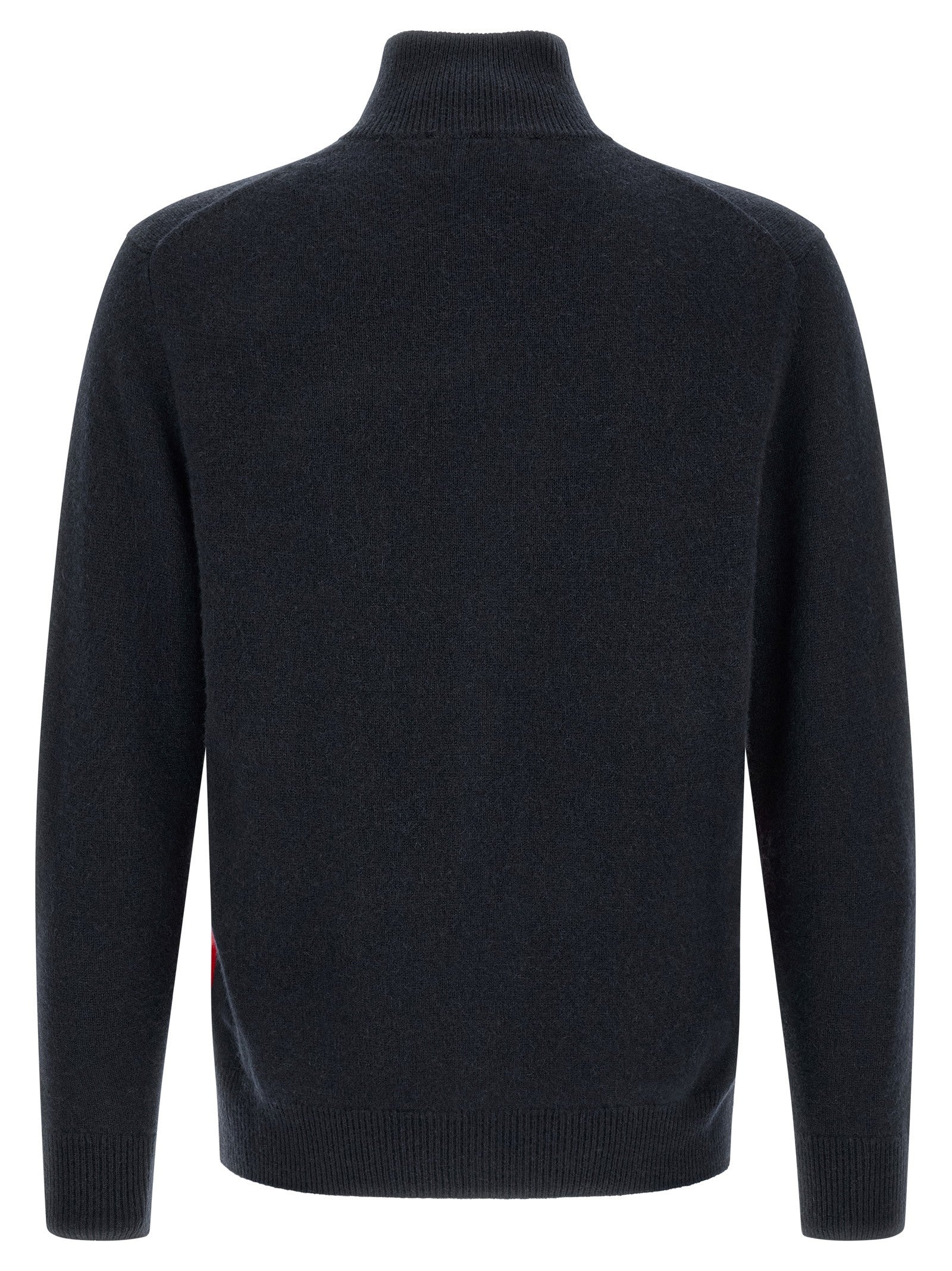 Ballantyne Classic Diamond Diamond Intarsia Cardigan Blue
