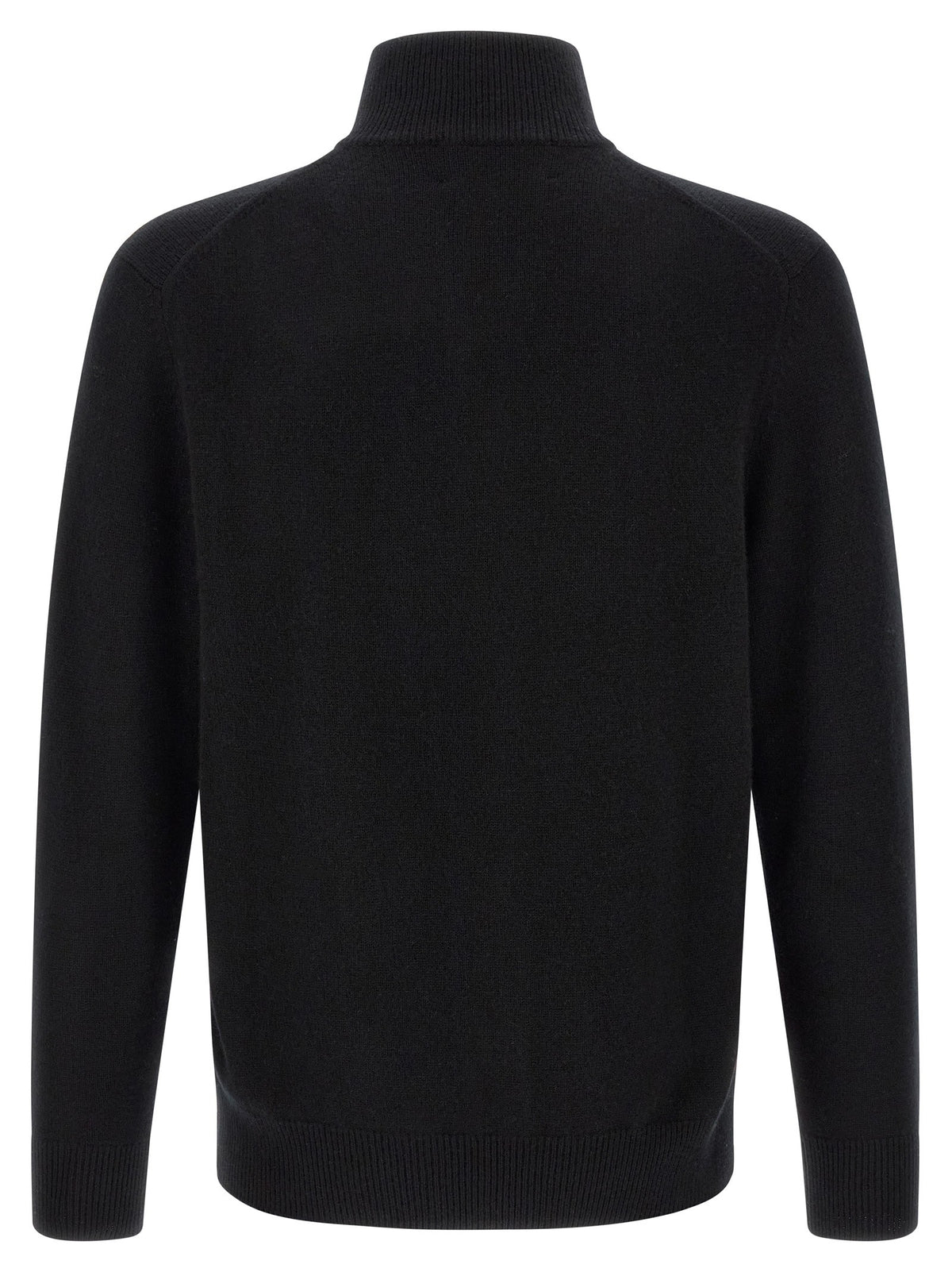 Ballantyne Classic Diamond Diamond Intarsia Cardigan Black, view 2