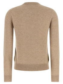 Ballantyne Classic Diamond Diamond Shaped Sweater Beige