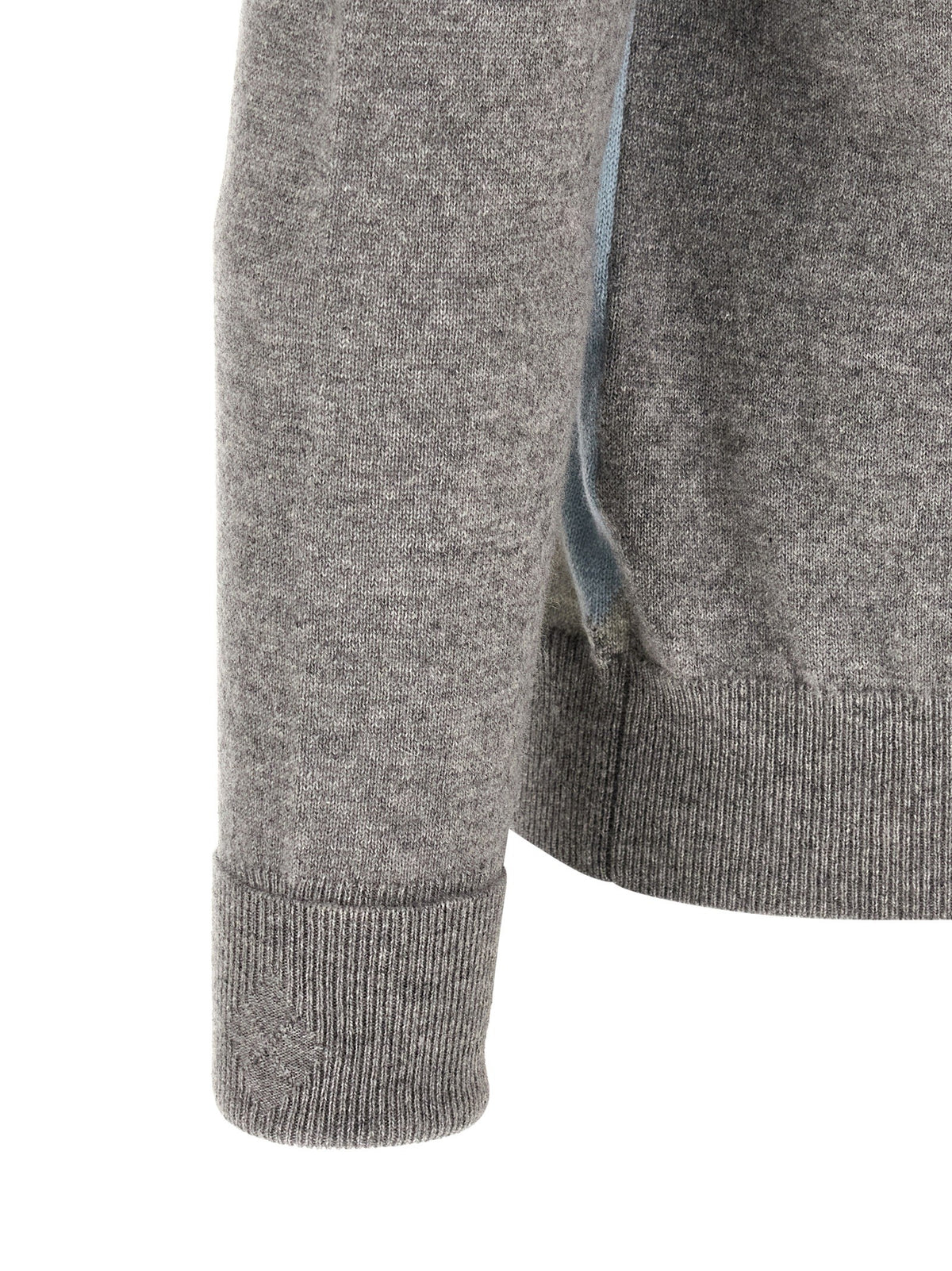 Ballantyne Classic Diamond Intarsia Sweater Grey, view 4