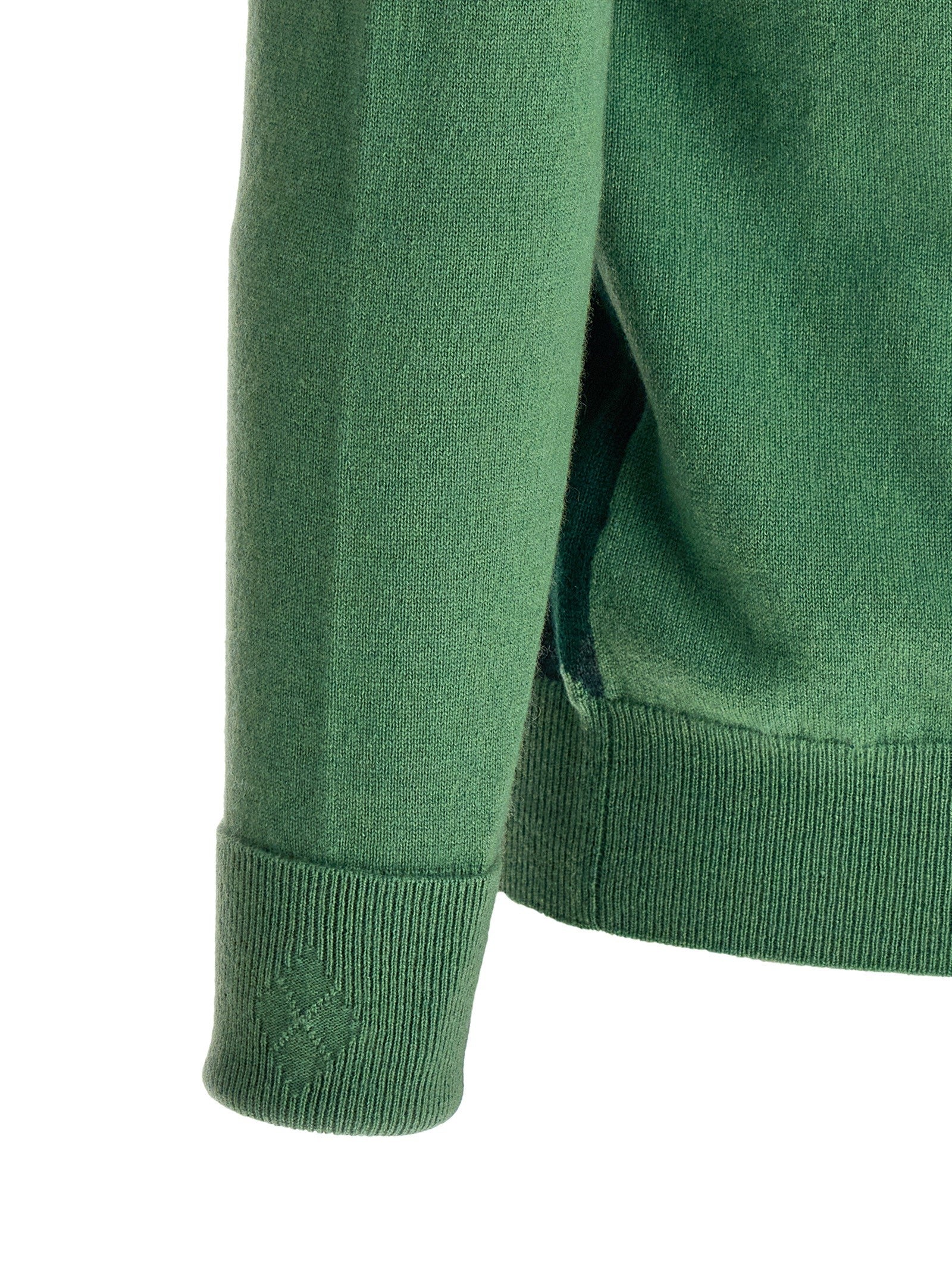 Ballantyne Classic Diamond Intarsia Sweater Green