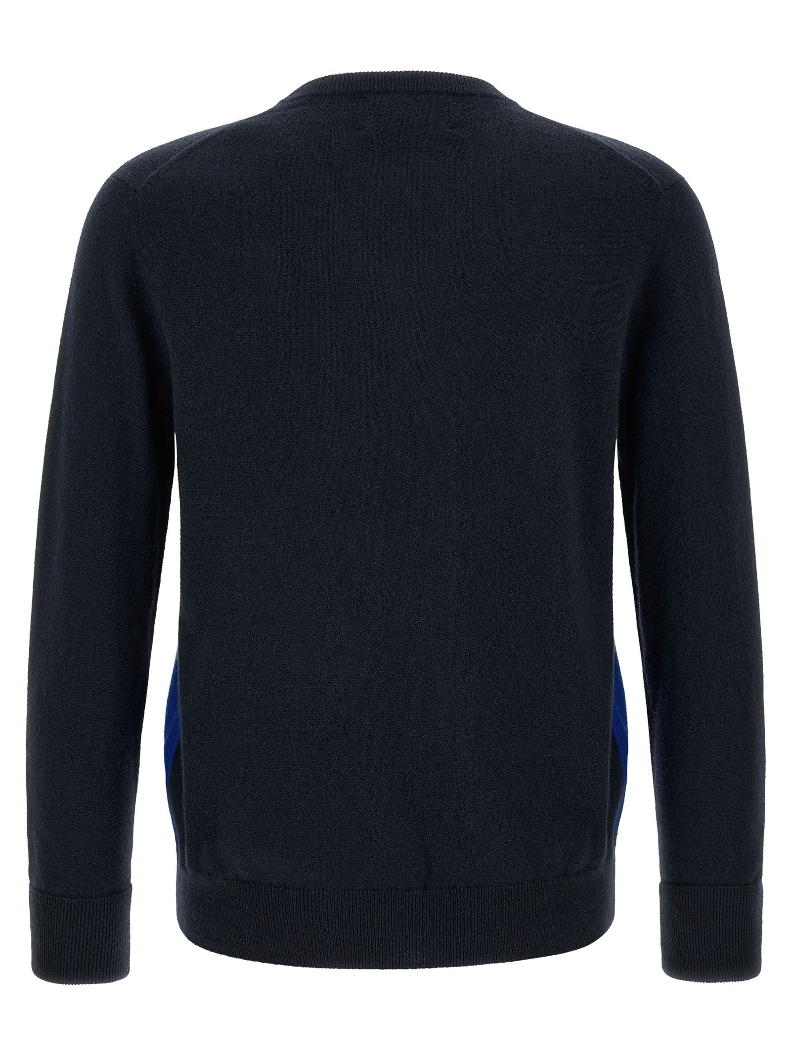 Ballantyne Classic Diamond Intarsia Sweater Blue
