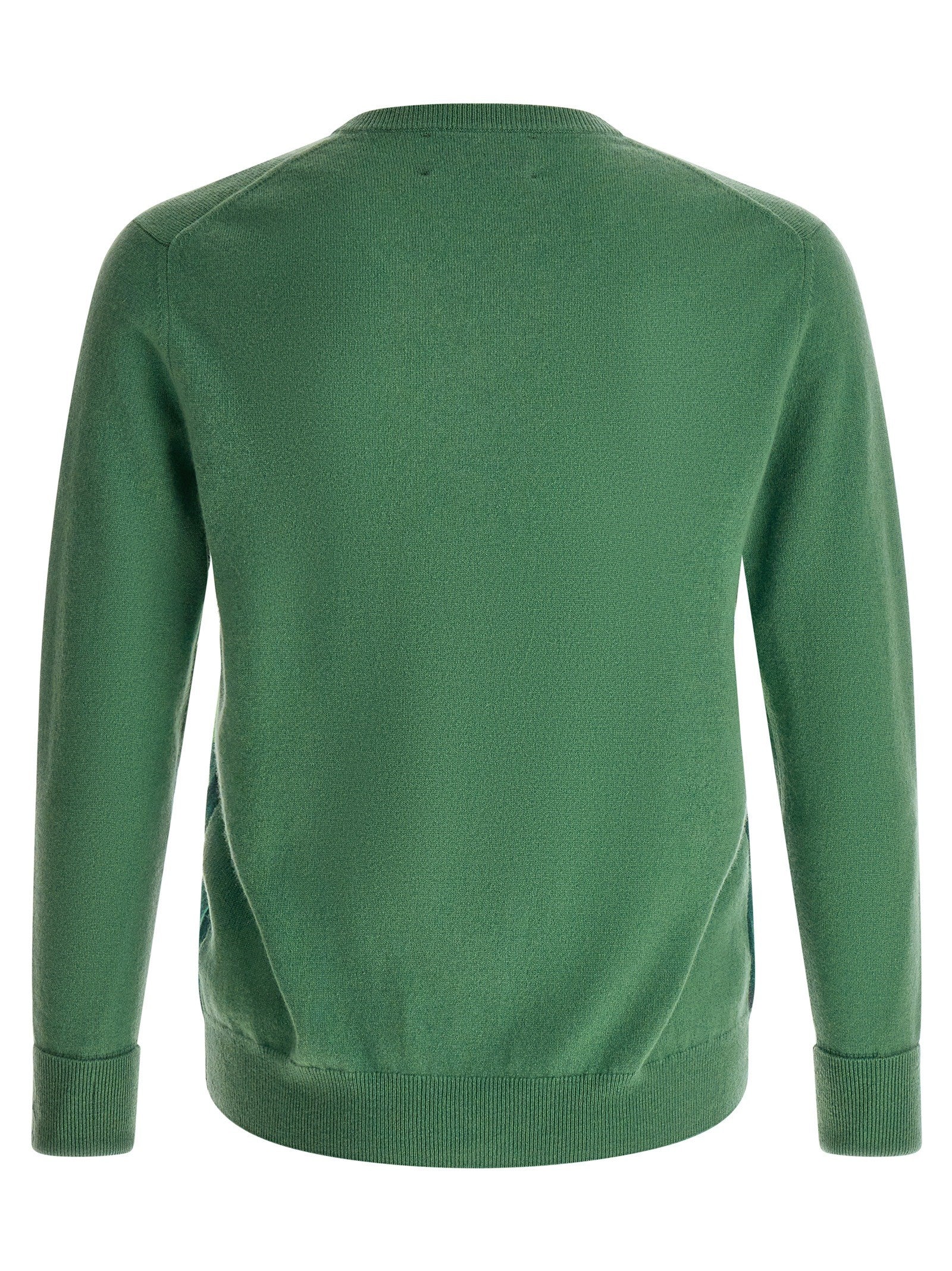 Ballantyne Classic Diamond Intarsia Sweater Green