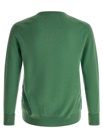 Ballantyne Classic Diamond Intarsia Sweater Green