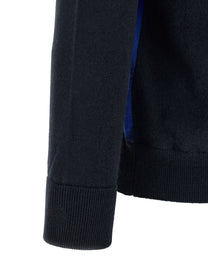 Ballantyne Classic Diamond Intarsia Sweater Blue