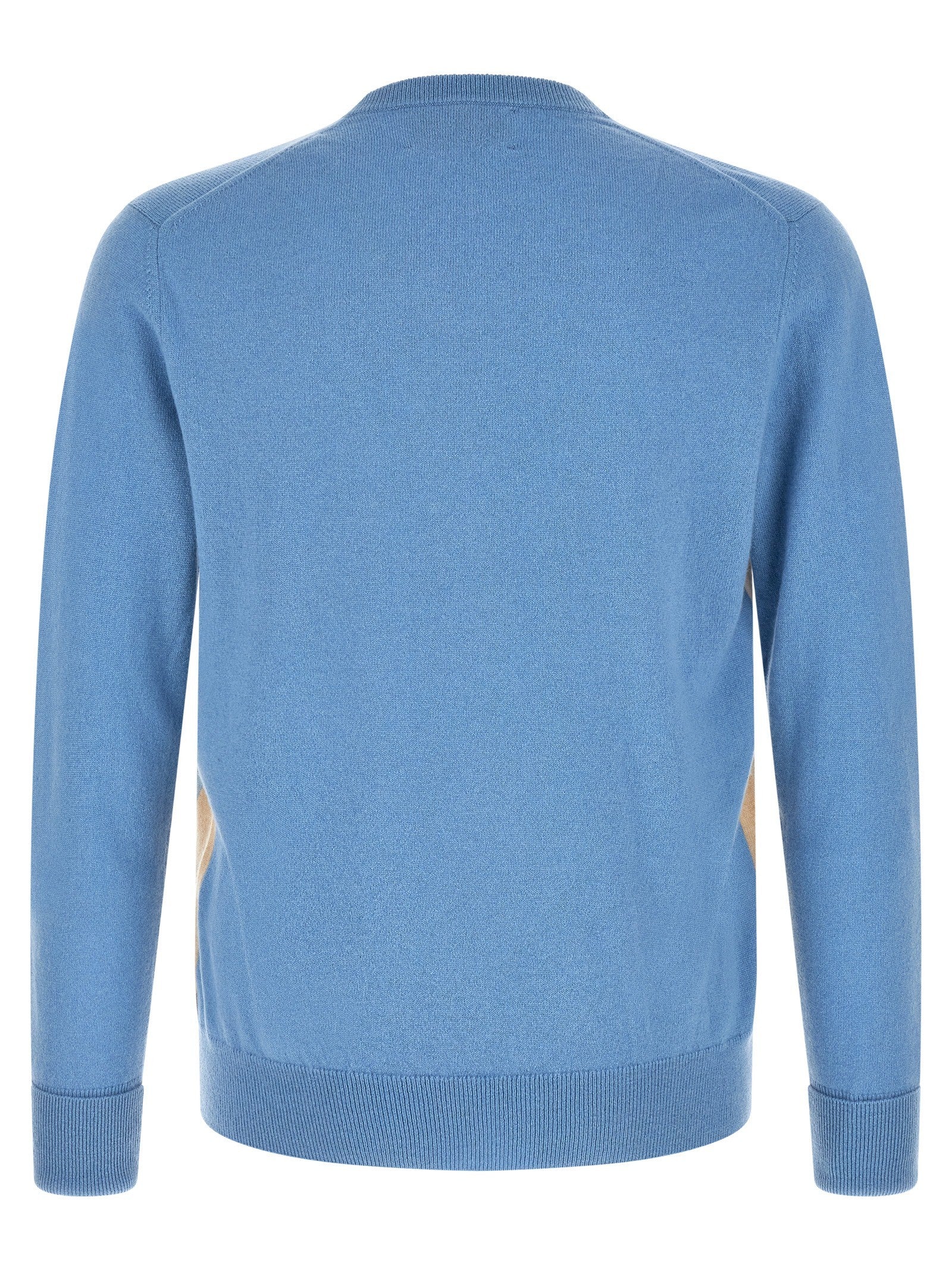 Ballantyne Classic Diamond Intarsia Sweater Blue