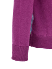 Ballantyne Classic Diamond Intarsia Sweater Purple