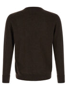 Ballantyne Classic Diamond Intarsia Sweater Brown, view 2