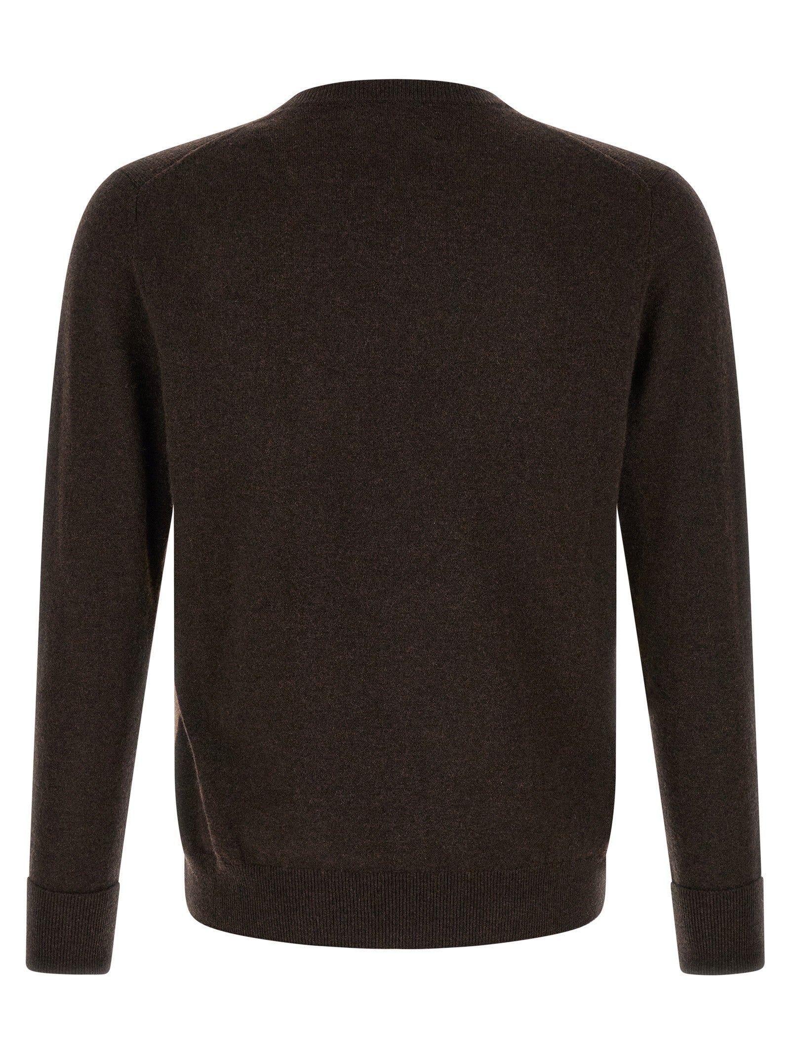 Ballantyne Classic Diamond Intarsia Sweater Brown
