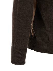 Ballantyne Classic Diamond Intarsia Sweater Brown