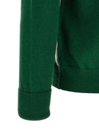 Ballantyne Classic Diamond Intarsia Turtleneck Sweater Green, view 4
