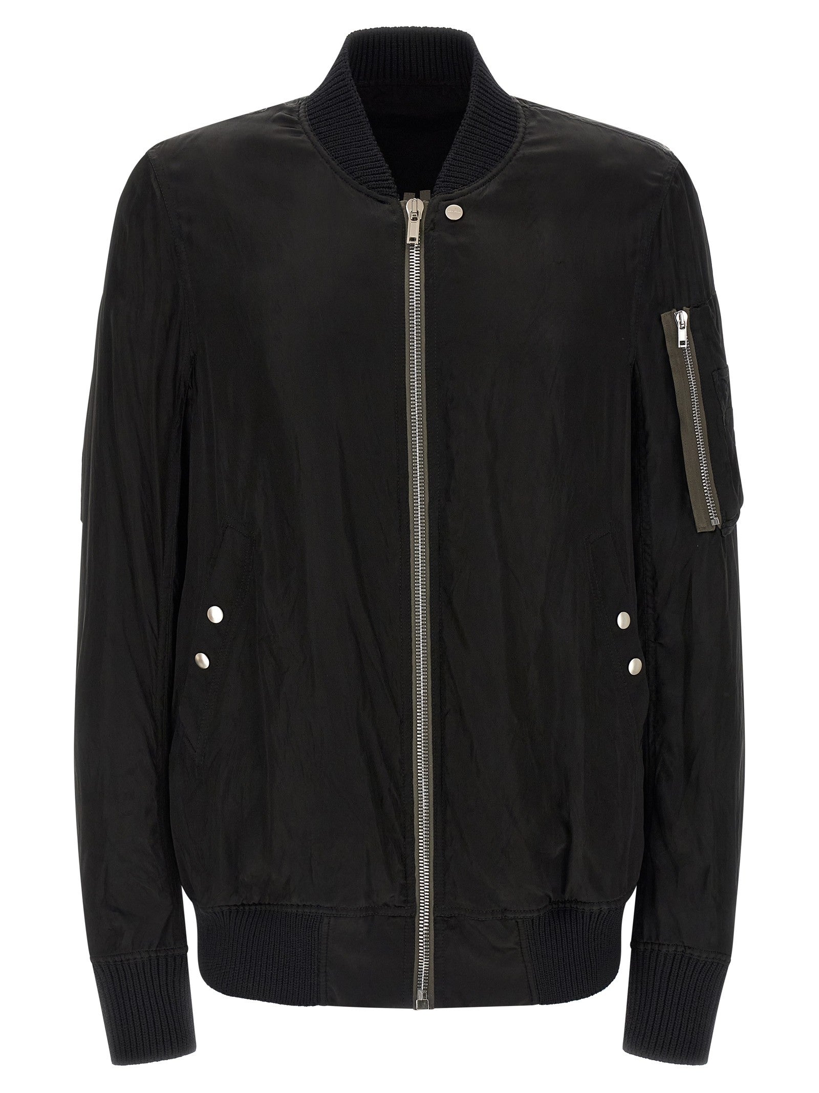 Rick Owens Classic Flight Bomber Jacket Black