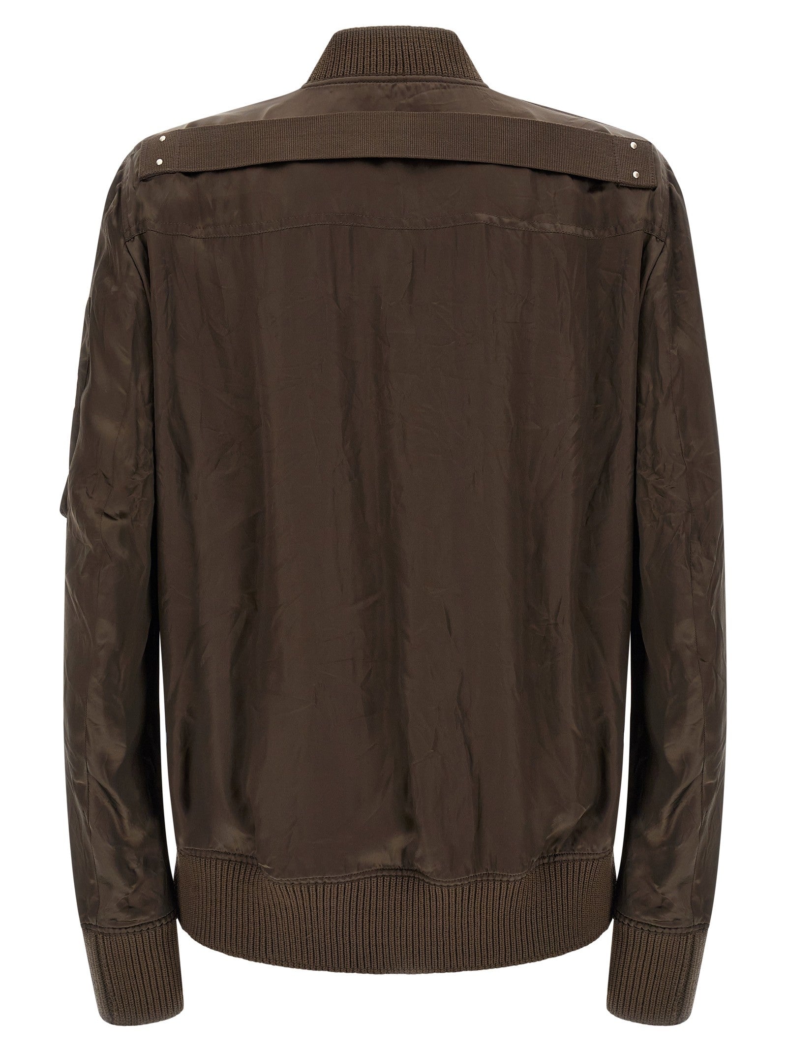 Rick Owens Classic Flight Bomber Jacket Brown