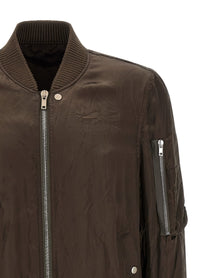 Rick Owens Classic Flight Bomber Jacket Brown