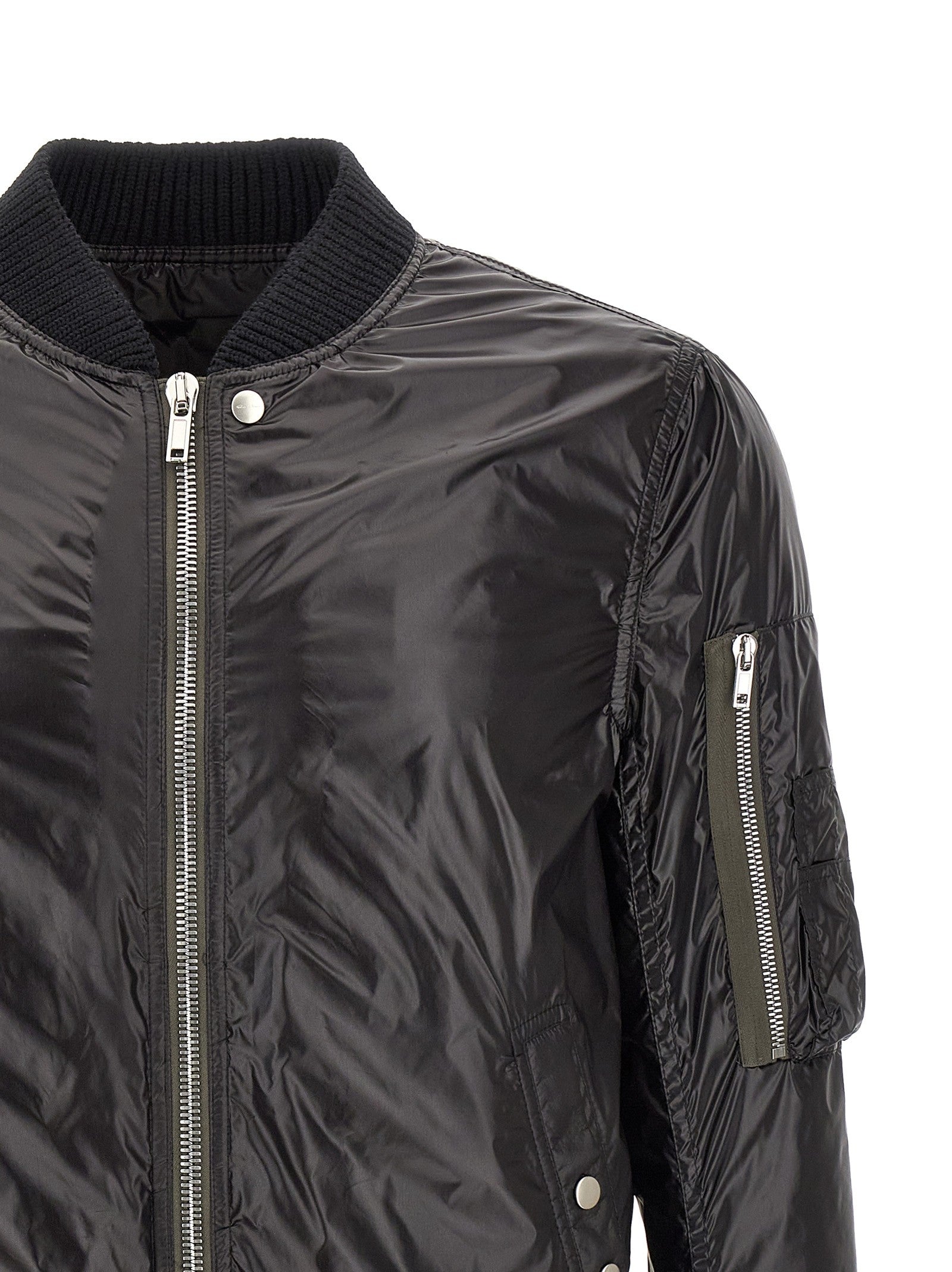 Rick Owens Classic Flight Bomber Jacket Black