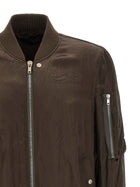 Rick Owens Classic Flight Bomber Jacket Brown