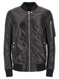 Rick Owens Classic Flight Bomber Jacket Black
