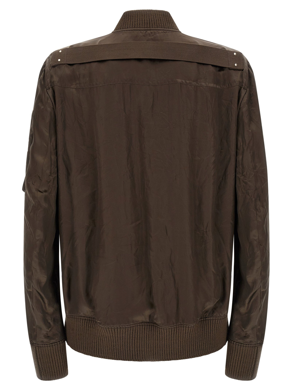 Rick Owens Classic Flight Bomber Jacket Brown