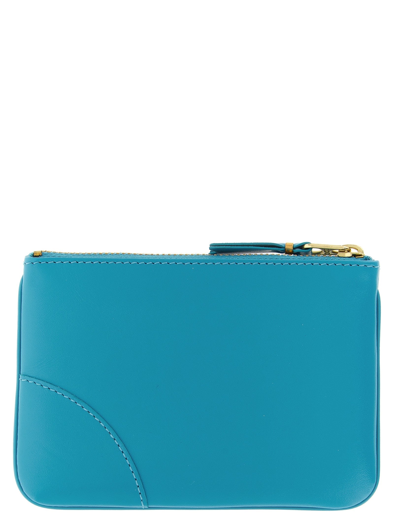 Comme Des Garcons Wallet Classic Leather Line Card Holder Blue