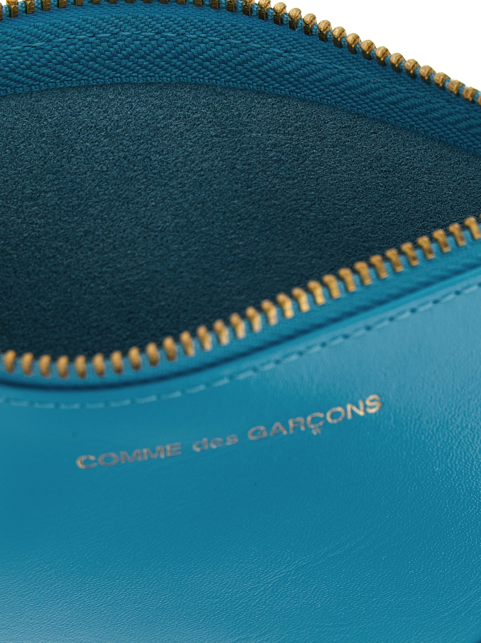 Comme Des Garcons Wallet Classic Leather Line Card Holder Blue