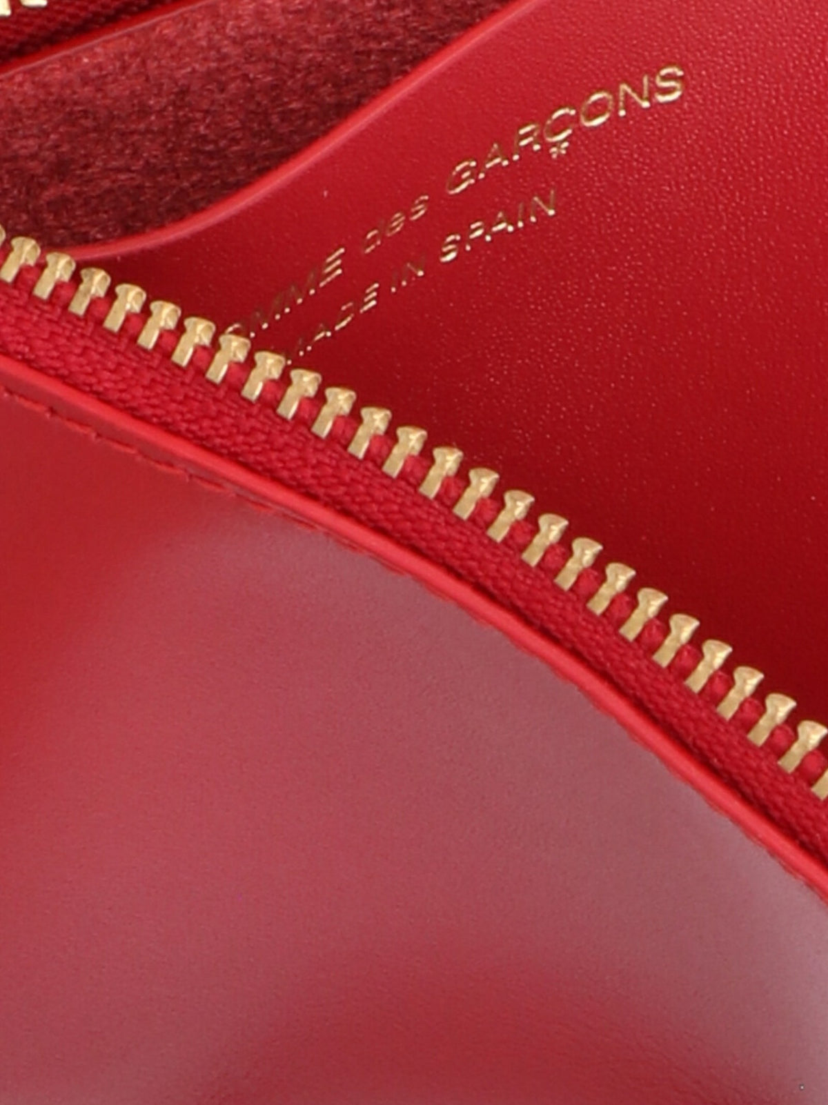 Comme Des Garcons Wallet Classic Leather Line Wallet Red