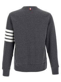 Thom Browne Classic Loopback Bar Sweatshirt Grey