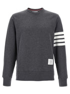 Thom Browne Classic Loopback Bar Sweatshirt Grey