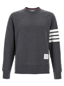 Thom Browne Classic Loopback Bar Sweatshirt Grey