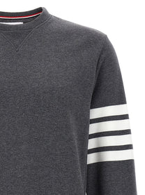 Thom Browne Classic Loopback Bar Sweatshirt Grey