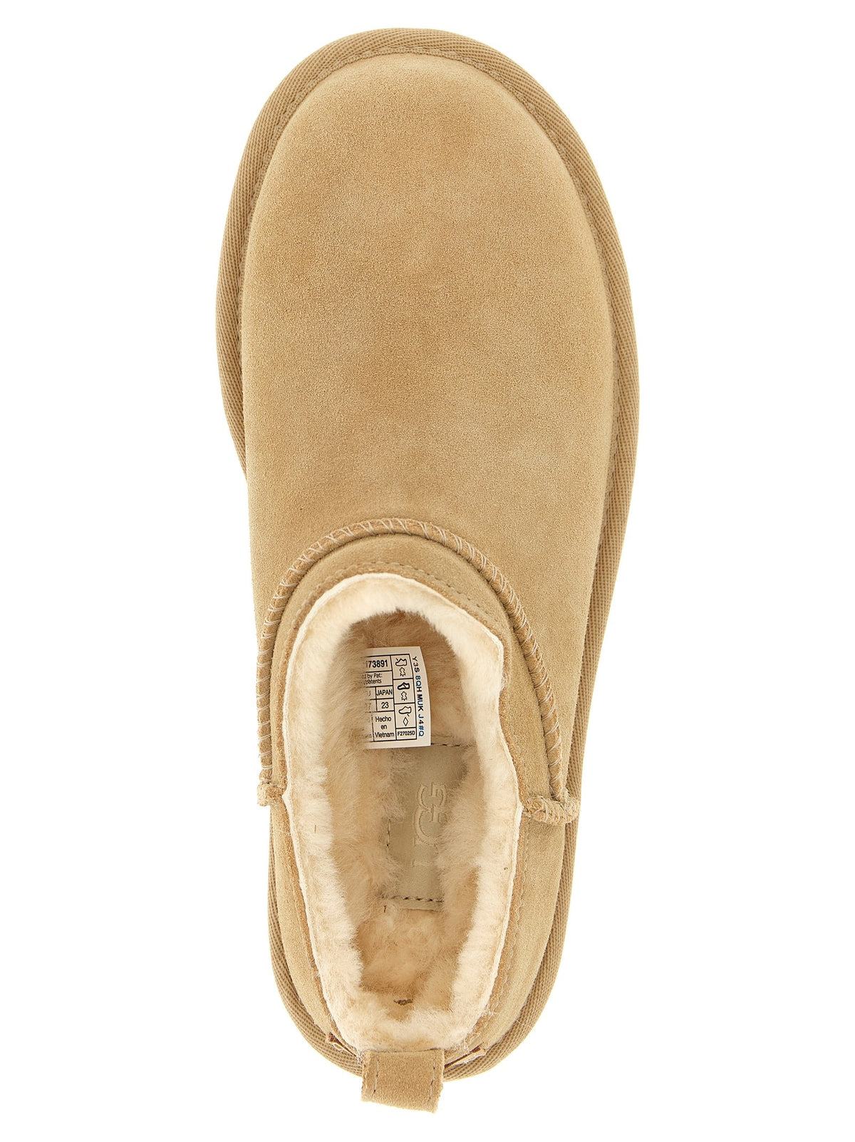 UGG Classic Micro Ankle Boots Beige, view 4