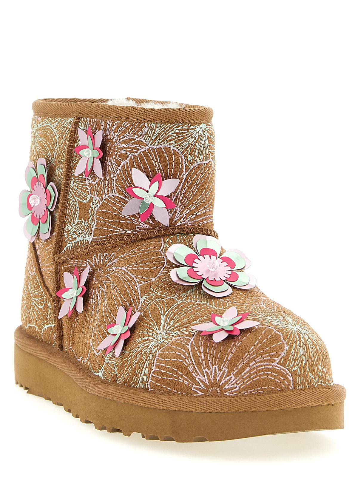 UGG Classic Mini Meadow Ankle Boots Gold, view 2