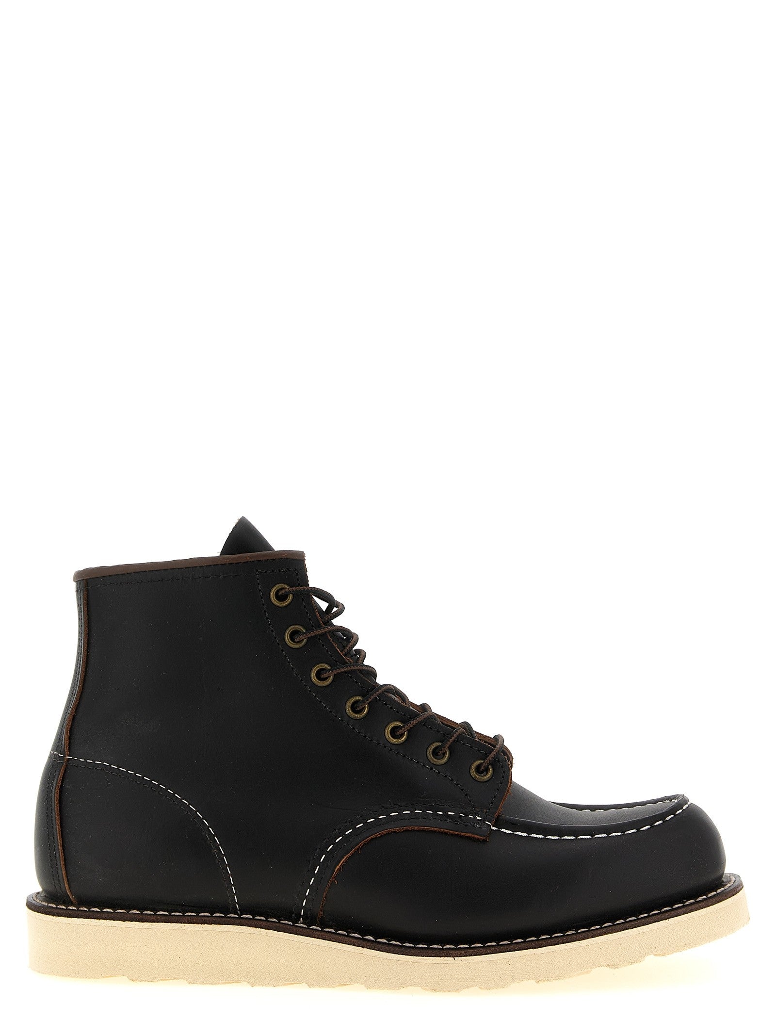 Red wing Classic Moc Toe Lace up Ankle Boots Black