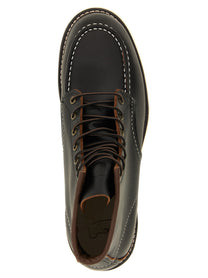 Red wing Classic Moc Toe Lace up Ankle Boots Black