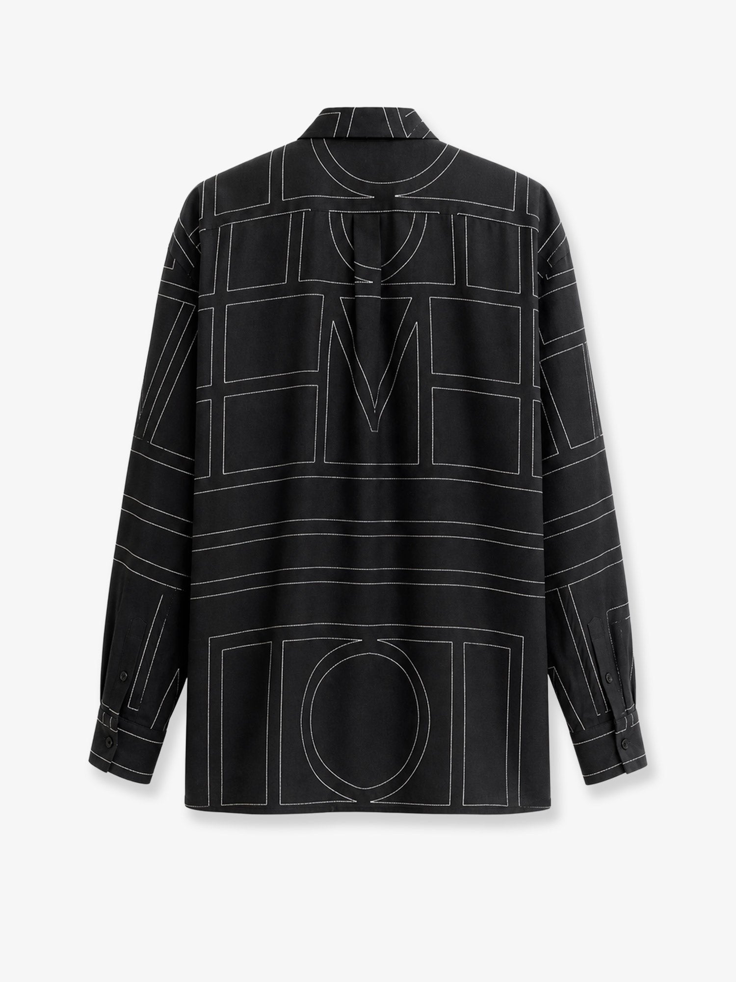 Toteme Women's Classic Pajamas Organic Silk Shirt Black