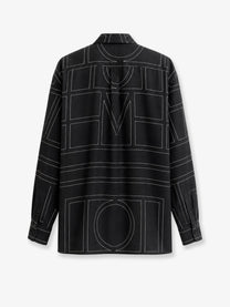 Toteme Women's Classic Pajamas Organic Silk Shirt Black