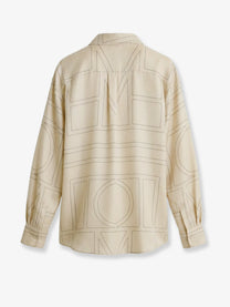 Toteme Women's Classic Pajamas Organic Silk Shirt White