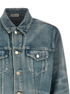 Fear Of God Classic Trucker Jacket Blue, view 3