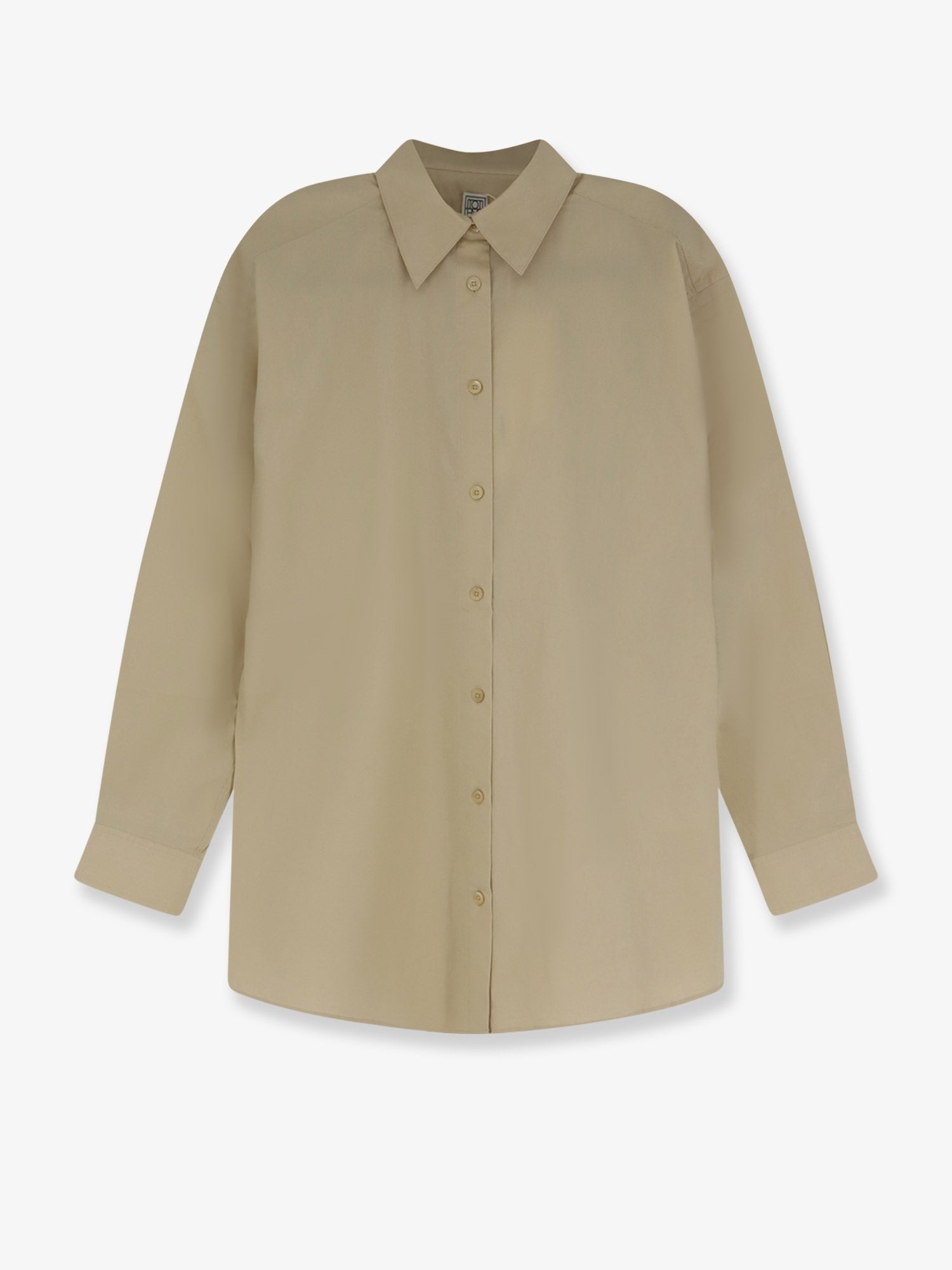 Toteme Women's Classic Tumbled Organic Cotton Shirt Beige