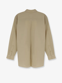 Toteme Women's Classic Tumbled Organic Cotton Shirt Beige
