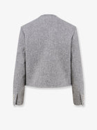 DUNST Women's Classic Tweed Blazer Grey, view 2