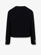 DUNST Women's Classic Tweed Blazer Black, view 2