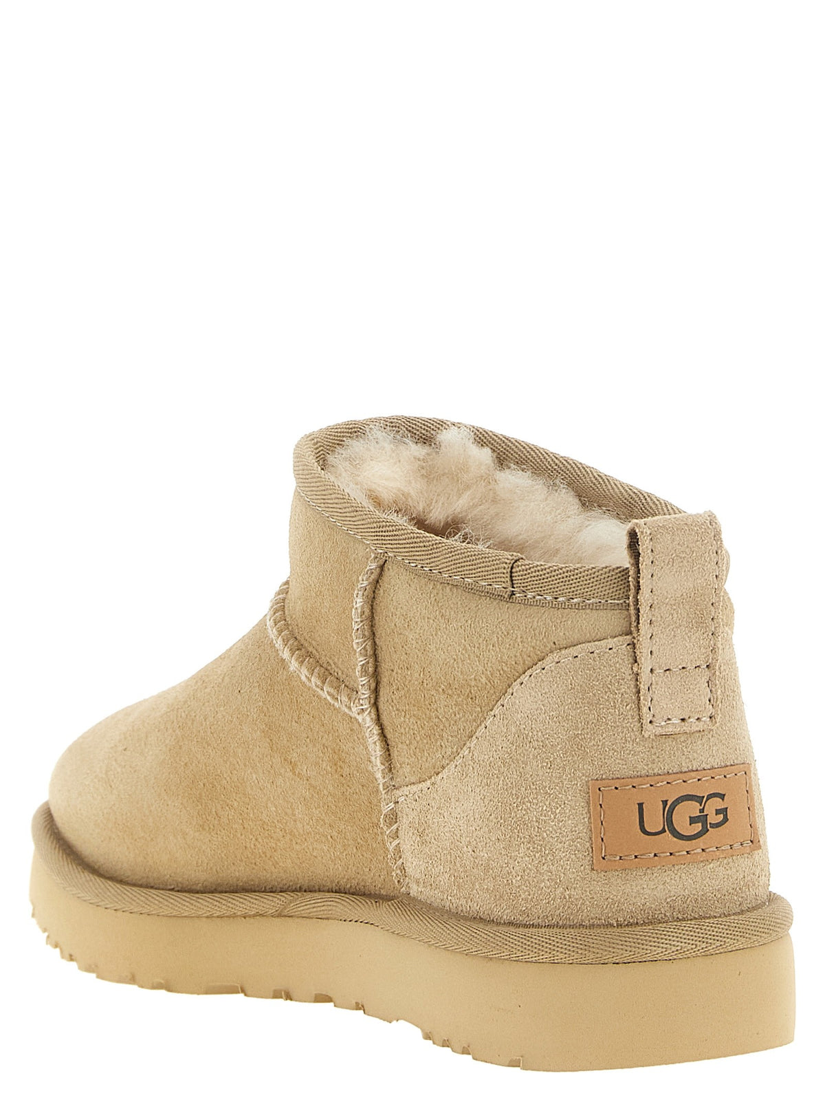 UGG Classic Ultra Mini Beige Ankle Boots Beige
