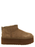 UGG Classic Ultra Mini Platform Ankle Boots Brown