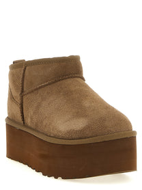 UGG Classic Ultra Mini Platform Ankle Boots Brown