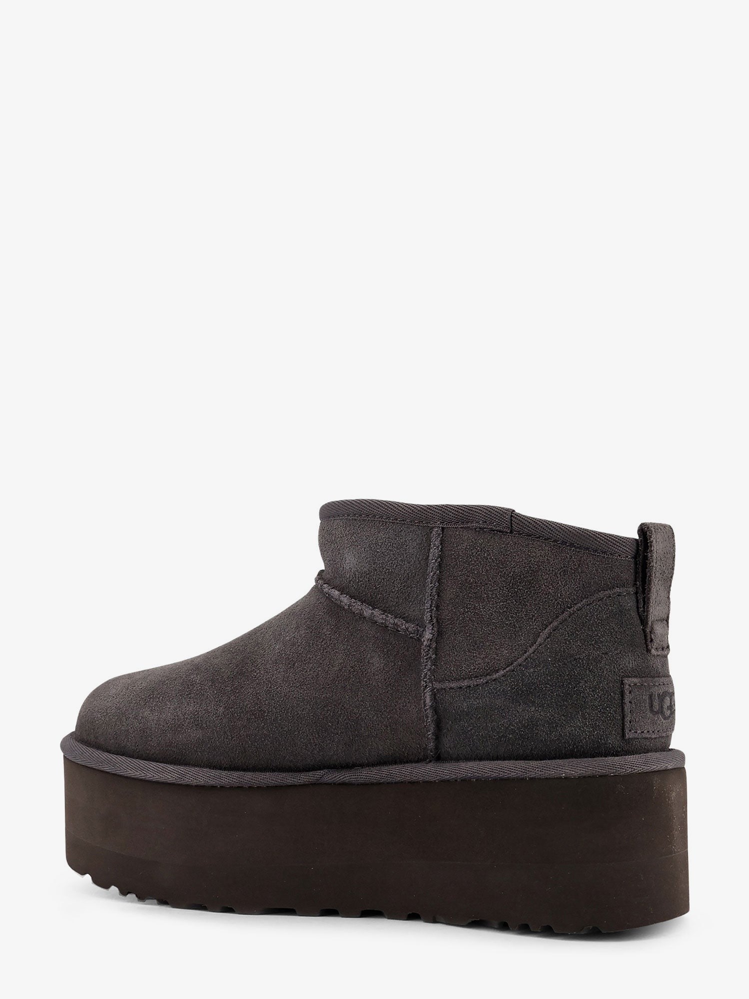 UGG Women's Classic Ultra Mini Platform Suede Ankle Boots Grey UGG