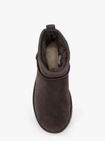UGG Women's Classic Ultra Mini Suede Ankle Boots Grey