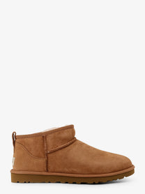 UGG Men's Classic Ultra Mini Suede Ankle Boots Brown
