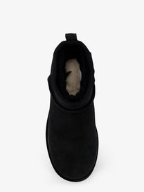 UGG Women's Classic Ultra Mini Suede Ankle Boots Black